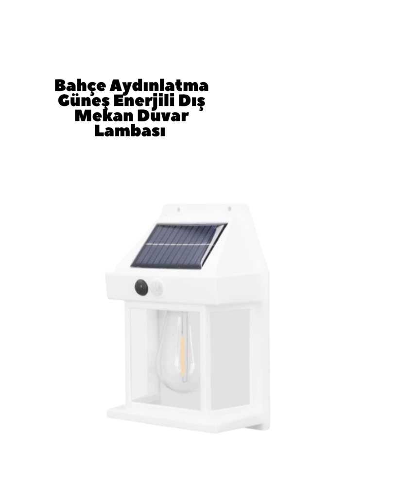 Güneş Enerjili Duvar Lambası BK888