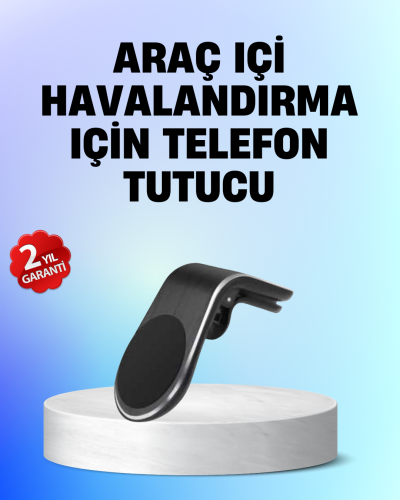 Manyetik Araç Telefon Tutucu – 360° Döner Kalorifer Petekli