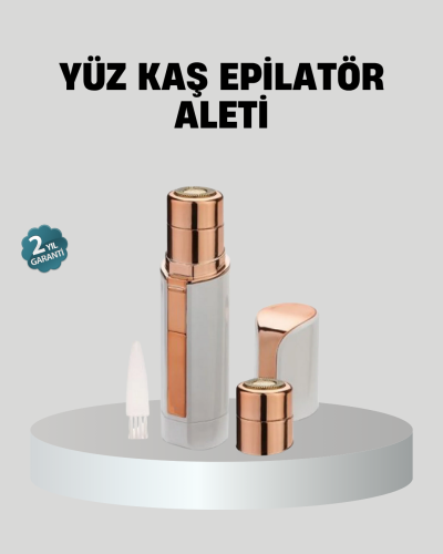 Kadınlar İçin Yüz ve Kaş Epilatörü – Hassas Cilt Dostu, Pil ile Çalışan, Taşınabilir ve Şık Tasarım