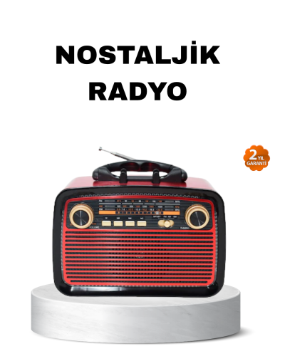 Bluetooth’lu LED Işıklı Nostaljik Müzik Kutusu – Ahşap Dokulu, Vintage Tasarım ve Yüksek Ses Kalitesi