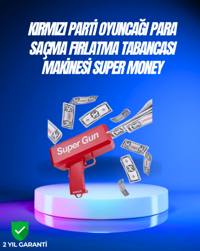 Dolar Boyutunda Kâğıt Atışı Yapan Pil ile Çalışan Oyuncak Tabanca