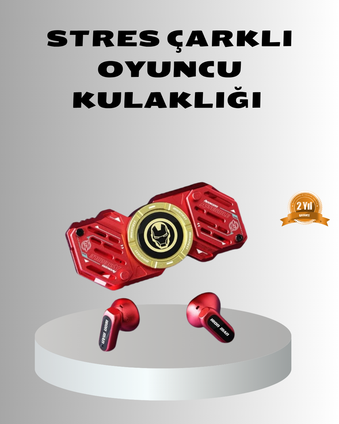 Taşınabilir Bluetooth Müzikli Spinner "“ Enerjik, Şık ve Eğlenceli Tasarım