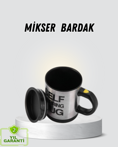 Akıllı Kendi Kendini Karıştıran Termal Kupa – Paslanmaz Çelik