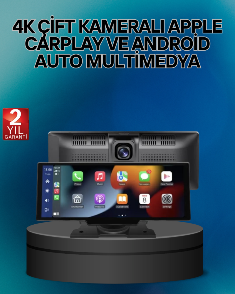 Audi , Skoda Octavia, Superb, Seat Leon, Ibiza, Hyundai i20, i30, Tucson,Uyumlu Android Auto & CarPlay Multimedya Ekran