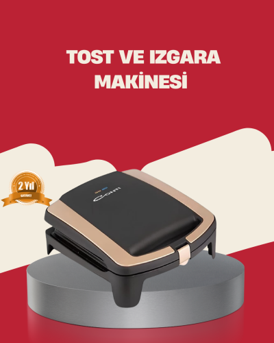 Tost Makinesi Yapışmaz Plaka 1500 Watt Güçlü Performans