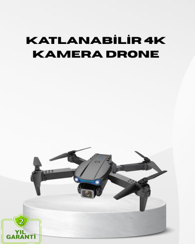 4K Katlanabilir Drone Uzaktan Kontrollü Wi-Fi Görüntü Aktarımlı