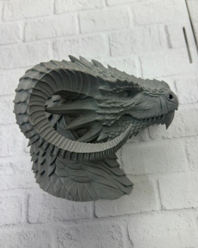 Dekoratif Ejderha Heykeli Özel Tasarım Mitolojik Figür 22x17 cm