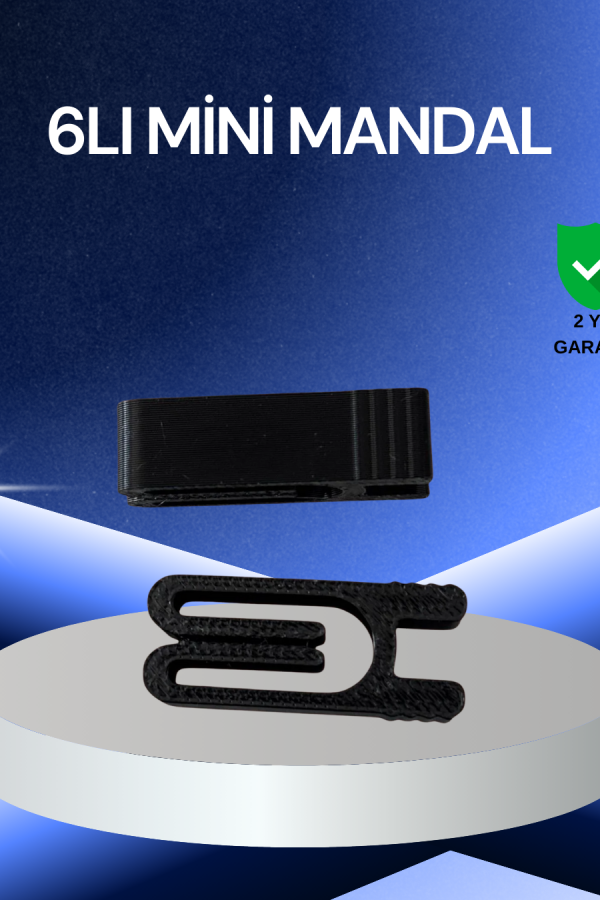 Poşet Kapatma Mandalı Hava Geçirmez 6 Adet Set