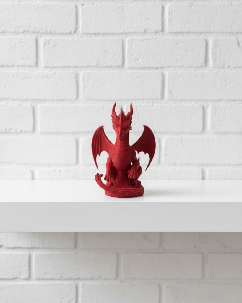 Kırmızı Ejderha Biblo 12 cm