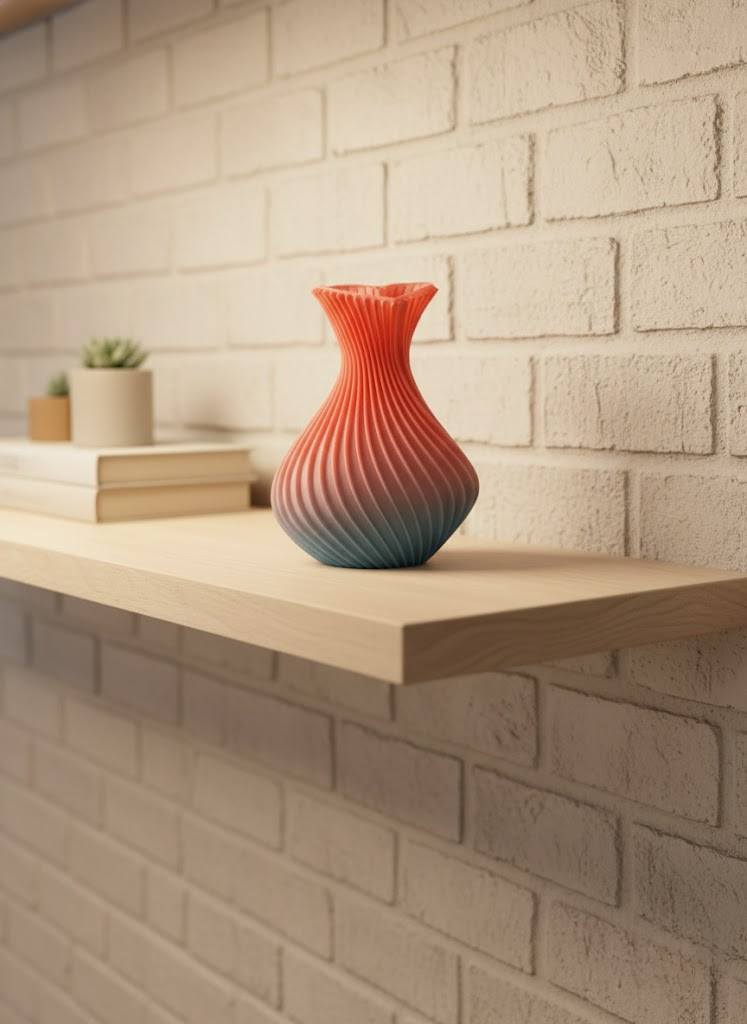 Romantik Kalp Figürlü Süslük Vazo Modern Tasarım 15 cm