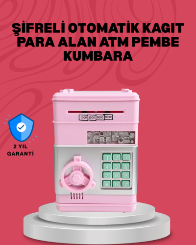 Elektronik Şifreli Otomatik Para Yutan Çocuk Kumbarası