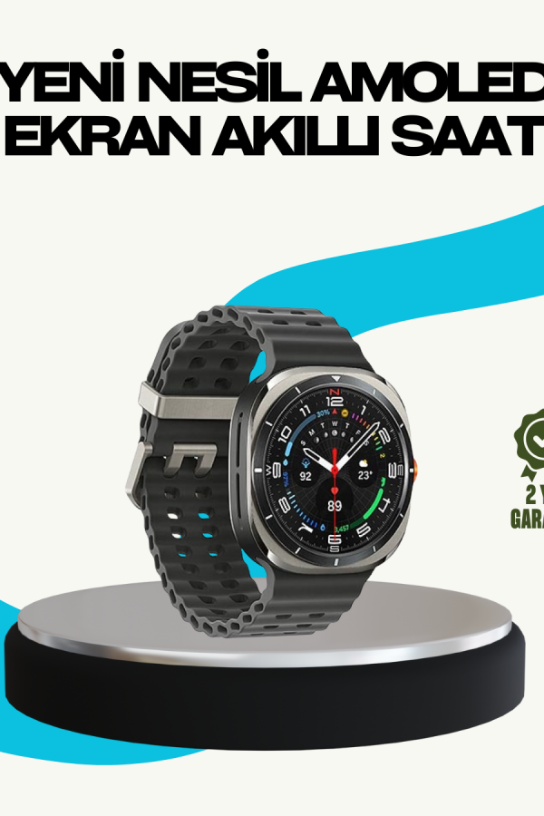 Kablosuz Şarjlı Akıllı Saat Tüm Telefonlarla Uyumlu Çok Fonksiyonlu