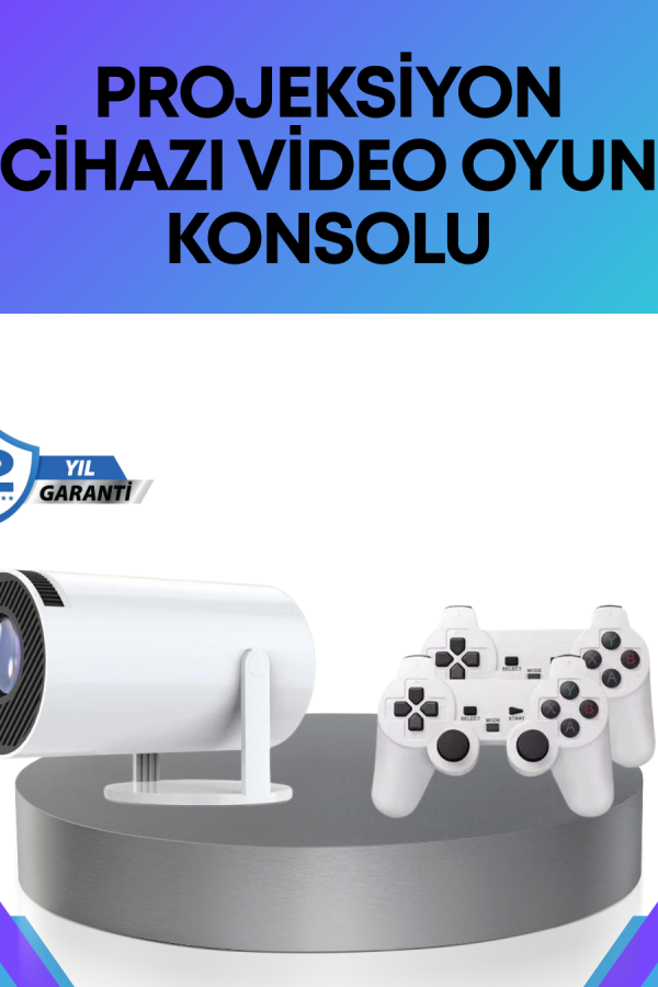 Oyun Konsolu Uyumlu Kablosuz Projeksiyon Cihazı Ev Sinema Deneyimi