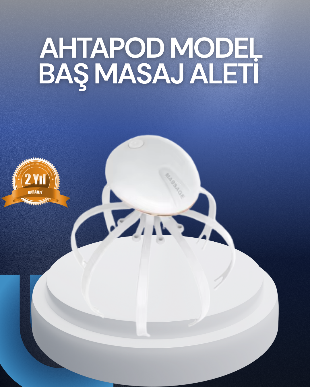 3 Kademeli Elektrikli Kafa Masaj Aleti Stres Giderici Ev Tipi Masaj