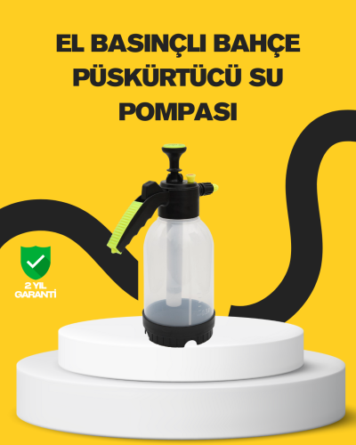Pompalı Köpük Püskürtücü 2 Litre Dayanıklı Manuel Basınçlı Yıkama Şişesi