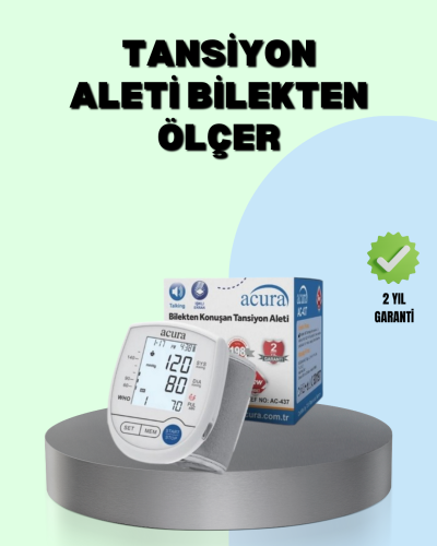 Dijital Bilek Tansiyon Aleti Çift Güç Kaynaklı HD Ekranlı
