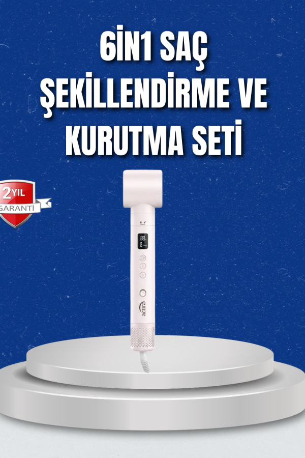 Negatif İyon Teknolojili 6-in-1 Profesyonel Saç Şekillendirici