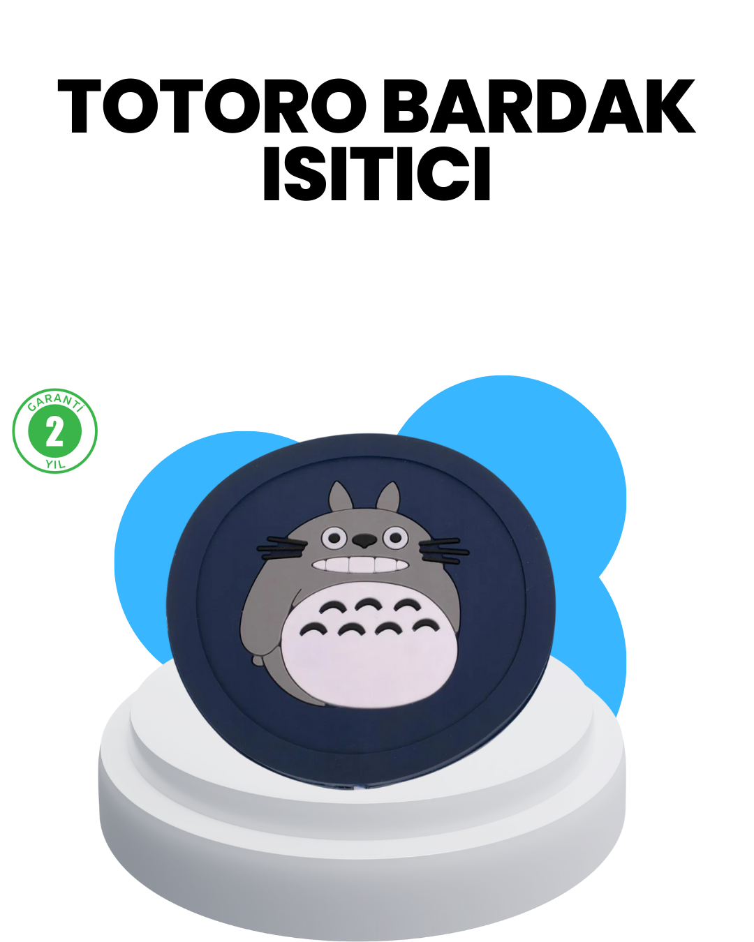 USB Güçlü Isıtıcı Bardak Matı 45"“60Â° Sıcaklık Koruma Silikon Yapı