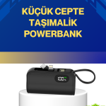 LED Göstergeli 2000mAh Cep Tipi Hızlı Şarj Powerbank
