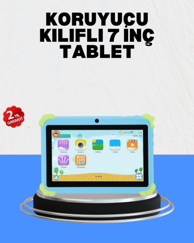 HD Ekranlı 7 İnç Tablet WiFi ve Bluetooth Bağlantılı