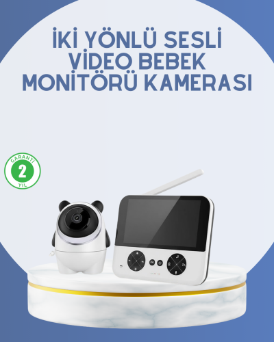 Kablosuz Bebek Monitörü 720P Görüntü ve Geniş Ekran