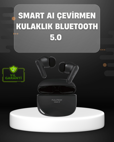 Yapay Zeka Destekli Bluetooth Kulaklık Anlık Çeviri ve Gürültü Engelleme
