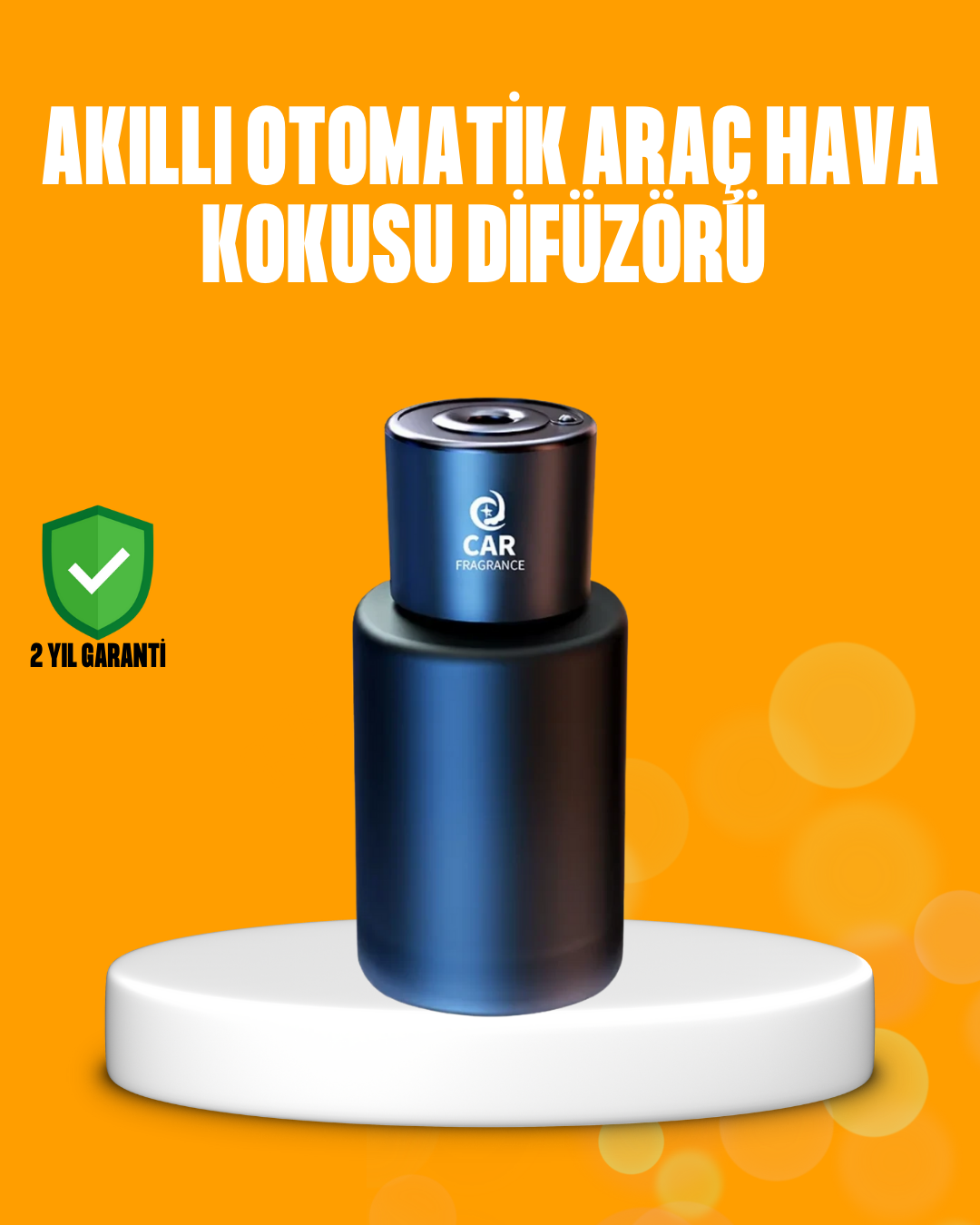 Lüks Oto Koku Difüzörü Doğal Buharlaşmalı Cam Tasarım