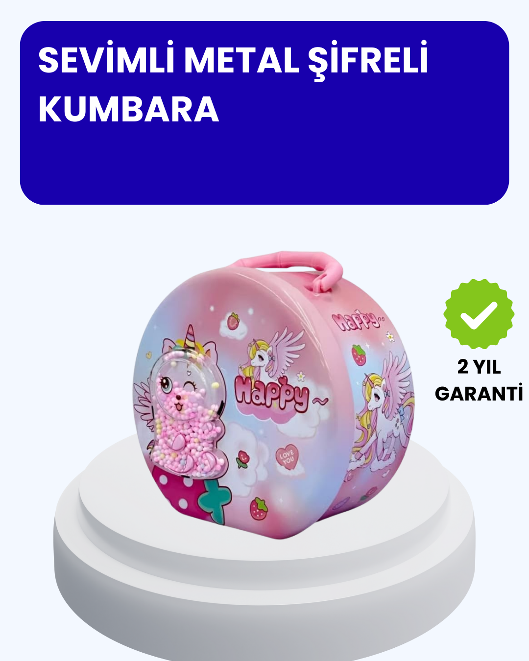 Çocuk Para Kasası Anahtarlı Güvenli Tasarruf Kutusu
