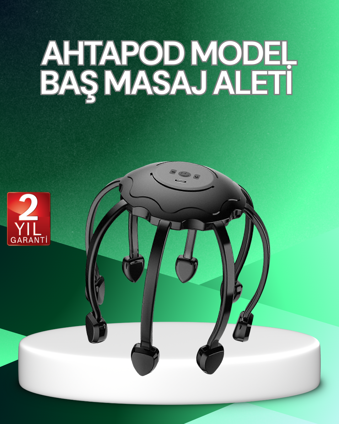 Elektrikli Saç Derisi Masaj Aleti Çok Noktalı Titreşimli Rahatlatıcı Bakım