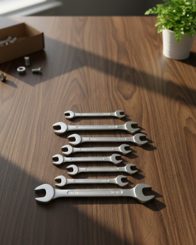 Kombine Açık Ağız Anahtar Seti 8 Parça Çok Amaçlı Kullanım