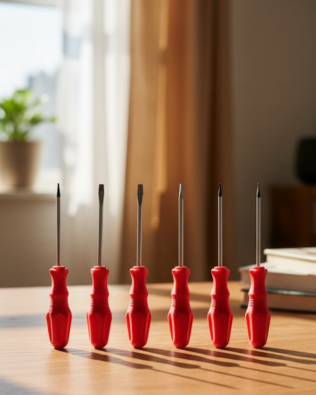 Düz ve Yıldız Başlıklı 7li Tornavida Seti Ergonomik Tutma