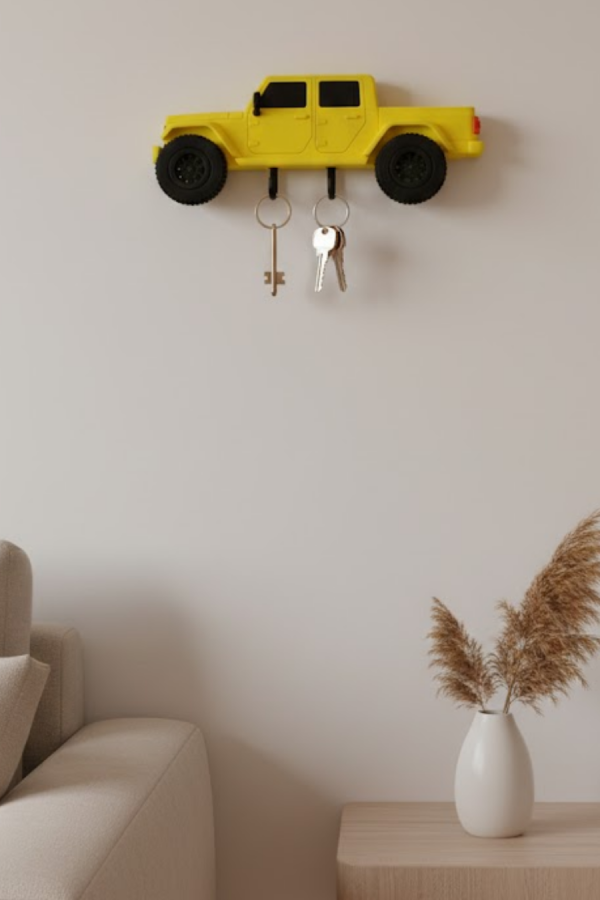 Duvara Monte Araba Anahtarlık Dekoratif ve Kullanışlı