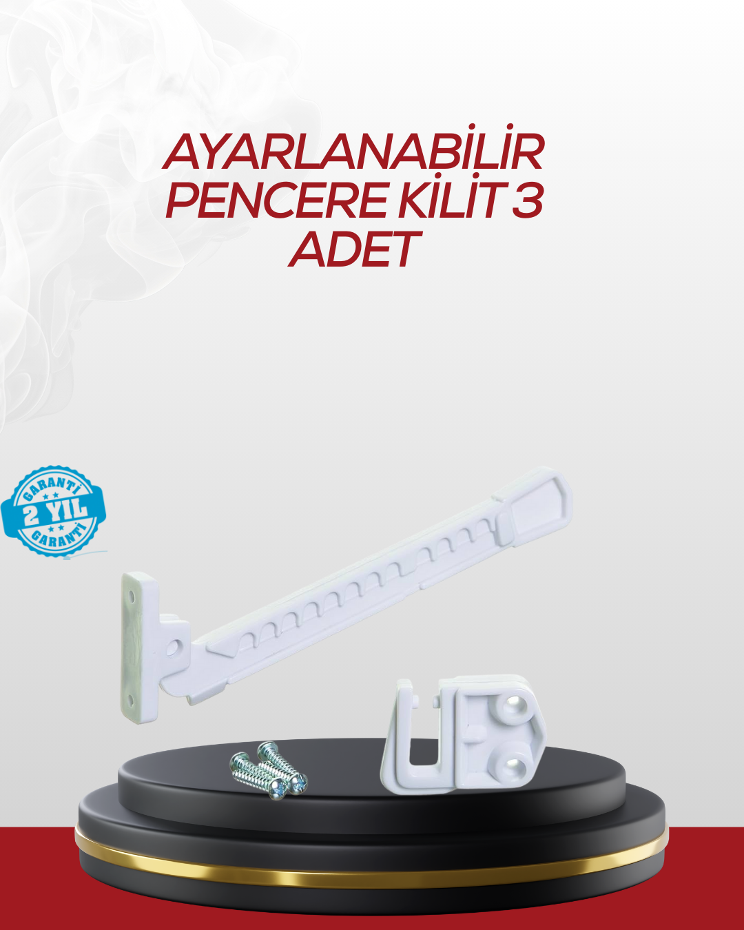 İçe Açılan Camlar İçin Emniyet Kilidi Seti 3’lü