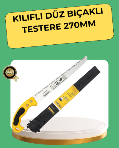 270 mm Düz Bıçaklı Bahçe Budama Testeresi Kılıflı