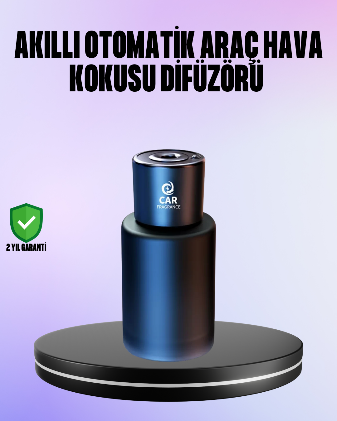 Esanslı Şarjlı Oto Koku Cihazı Bardaklık Uyumlu