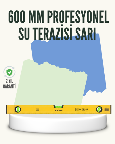 Profesyonel 600 mm Su Terazisi Duvar ve Montaj İşleri İçin