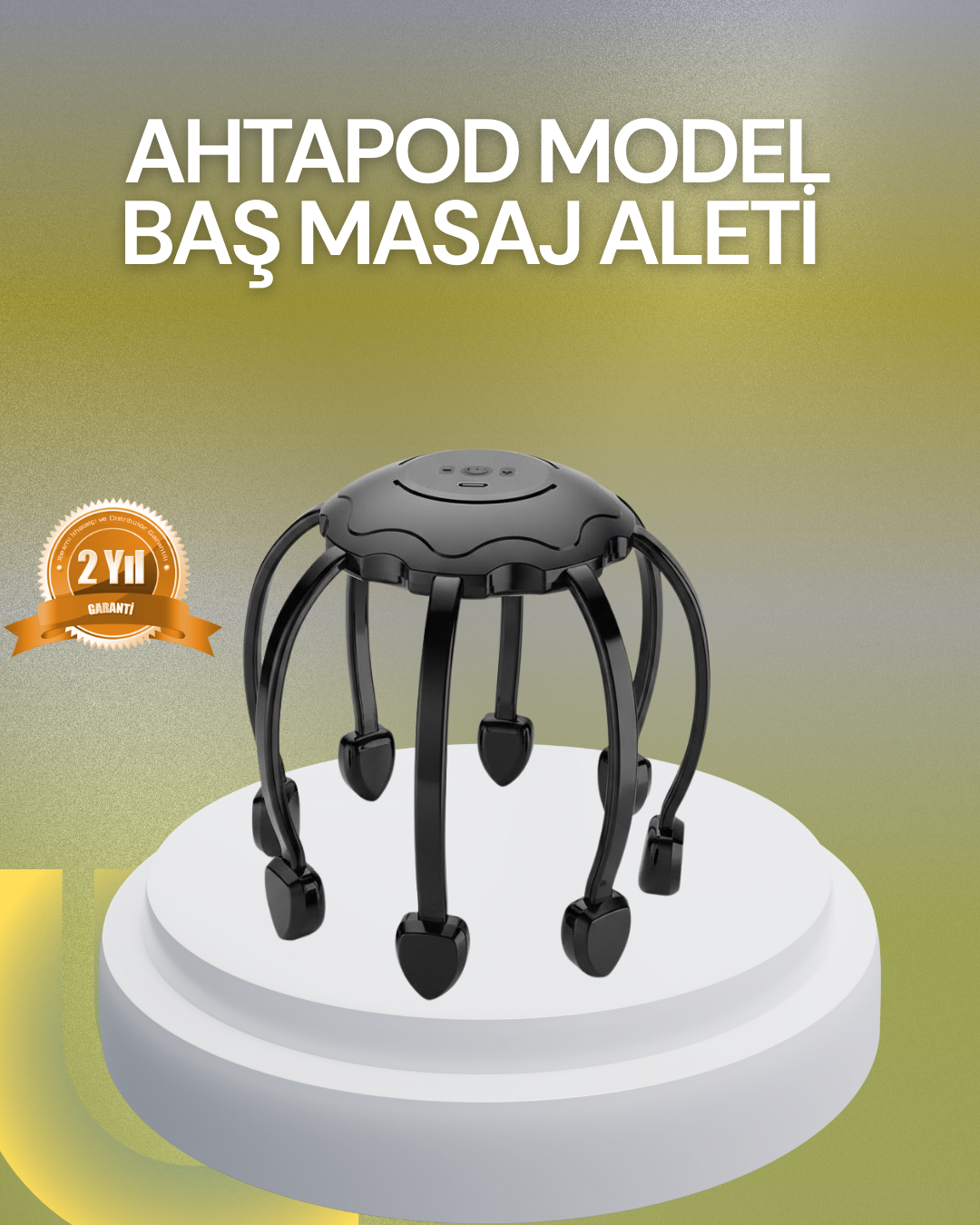 Elektrikli Kafa Masaj Aleti Çok Noktalı 360 Derece Kapsama