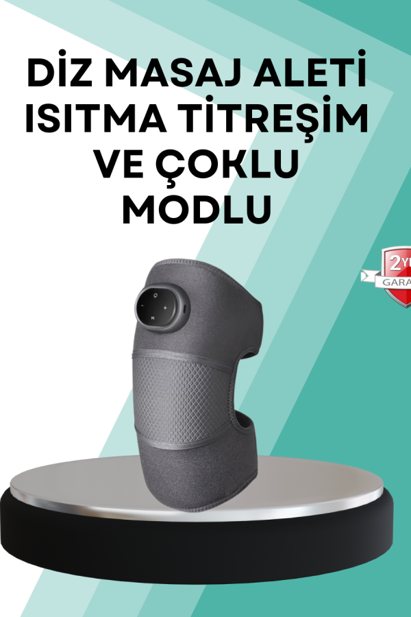 Ev Tipi Isı ve Titreşim Destekli Diz Masaj Aleti