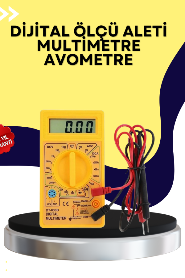Çok Fonksiyonlu Dijital Multimetre Elektrik Test Cihazı