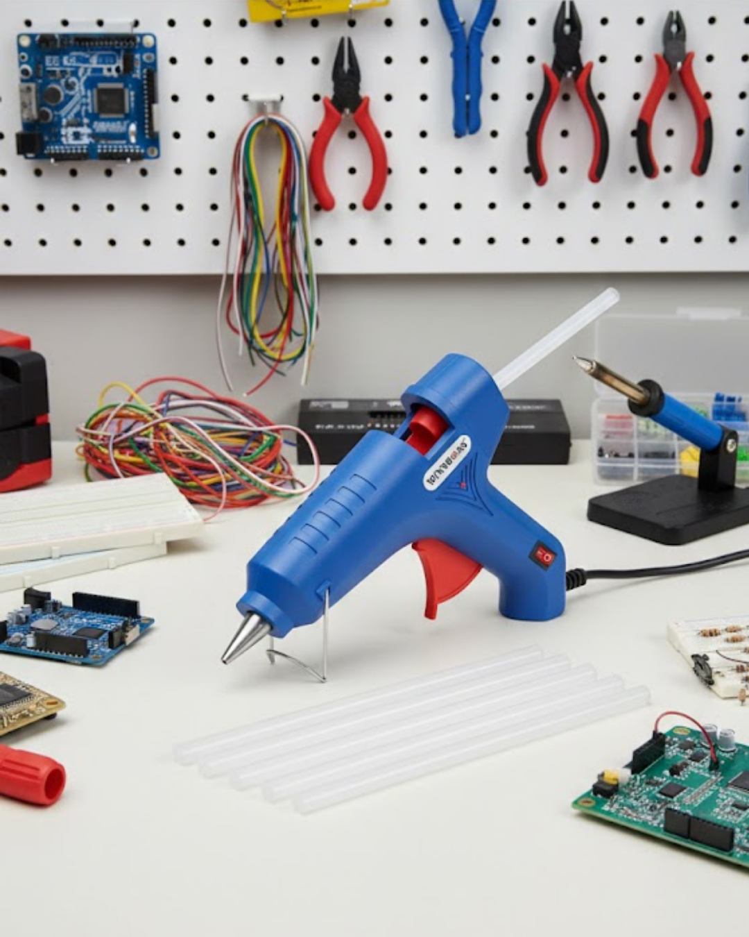 Güçlü Yapıştırma İçin 80 W Silikon Tabancası 11 mm Uyumlu 5 Adet Silikon