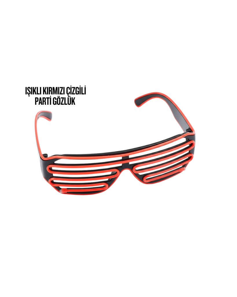 NEON GÖZLÜK KIRMIZI