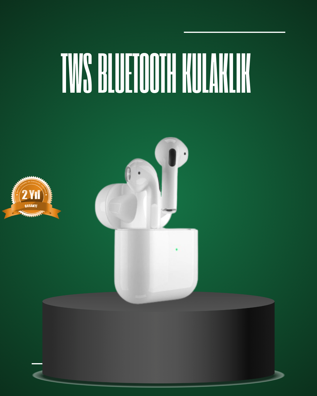 iPhone Pro ve Pro Max Uyumlu TWS Bluetooth Kulaklık Gürültü Engelleyici