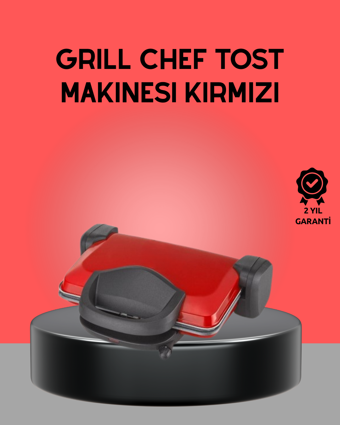 Profesyonel 2000W Tost Makinesi "“ Ayarlanabilir Termostat ve Çıkarılabilir Plaka