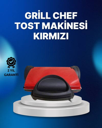Tost Makinesi Kırmızı Döküm Plaka 6+ Dilim Çok Kapasiteli Izgara
