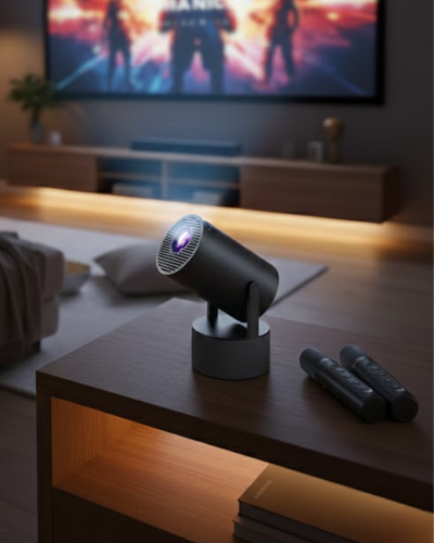 Akıllı Projeksiyon Cihazı Karaoke Mikrofonlu 1080P Android