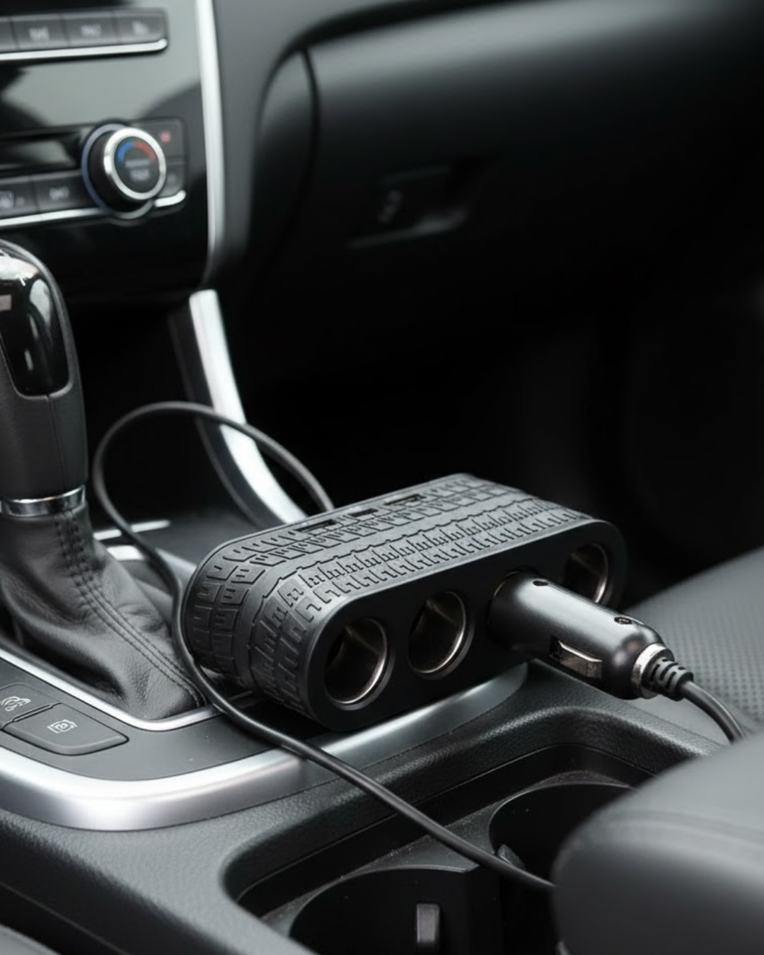 Araç Çakmak Çoklayıcı 4 Çıkışlı 2 USB ve Type C Girişli Çok Fonksiyonlu Şarj Ünitesi