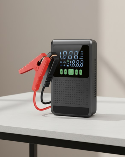 12.000 mAh Şarjlı Araç Akü Takviye ve Işıklı Hava Kompresörü