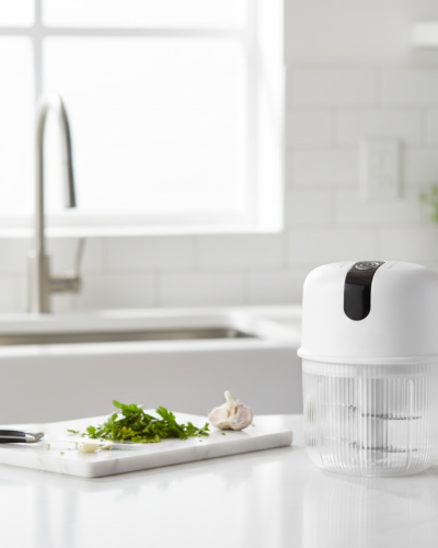 Şarjlı Mini Sarımsak Doğrayıcı USB Şarjlı 250 ml