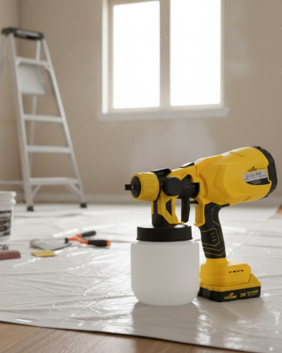 Akülü Boya Püskürtme Tabancası Ayarlanabilir Sprey ve Fan Ayarı