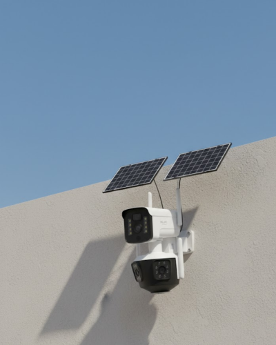 Çift Solar Panelli 4G Kablosuz IP Güvenlik Kamerası 9MP ve Hareket Takipli